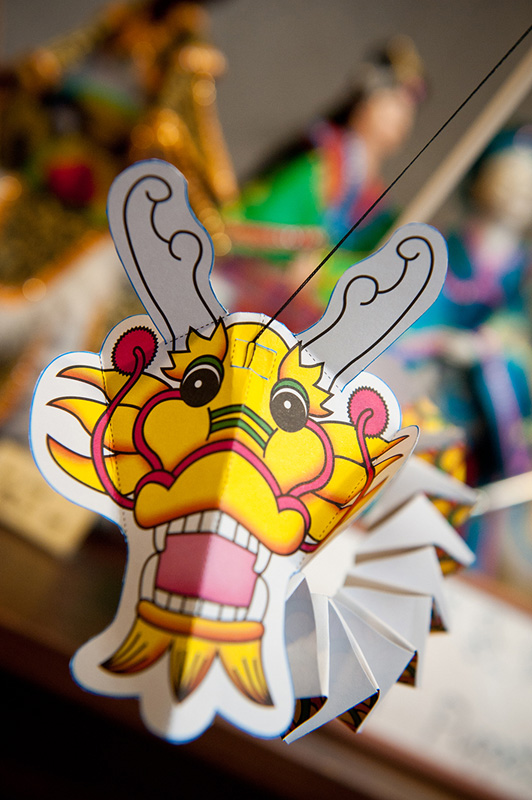 Cut out artwork of Paper dragon in Dragon Dance by Paper Monkey Singapore