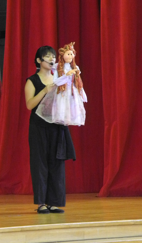 Princess puppet in Dragon Dance Community Tour by Paper Monkey